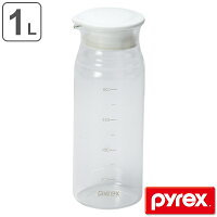 ポット ピッチャー 冷水筒 1L Pyrex パイレックス クールポット 耐熱ガラス （ 水差し ジャグ ドリンクピッチャー ガラス 耐熱 熱湯 目盛り付き ウォーターポット 麦茶ポット 目盛り 麦茶 冷茶 おしゃれ ）