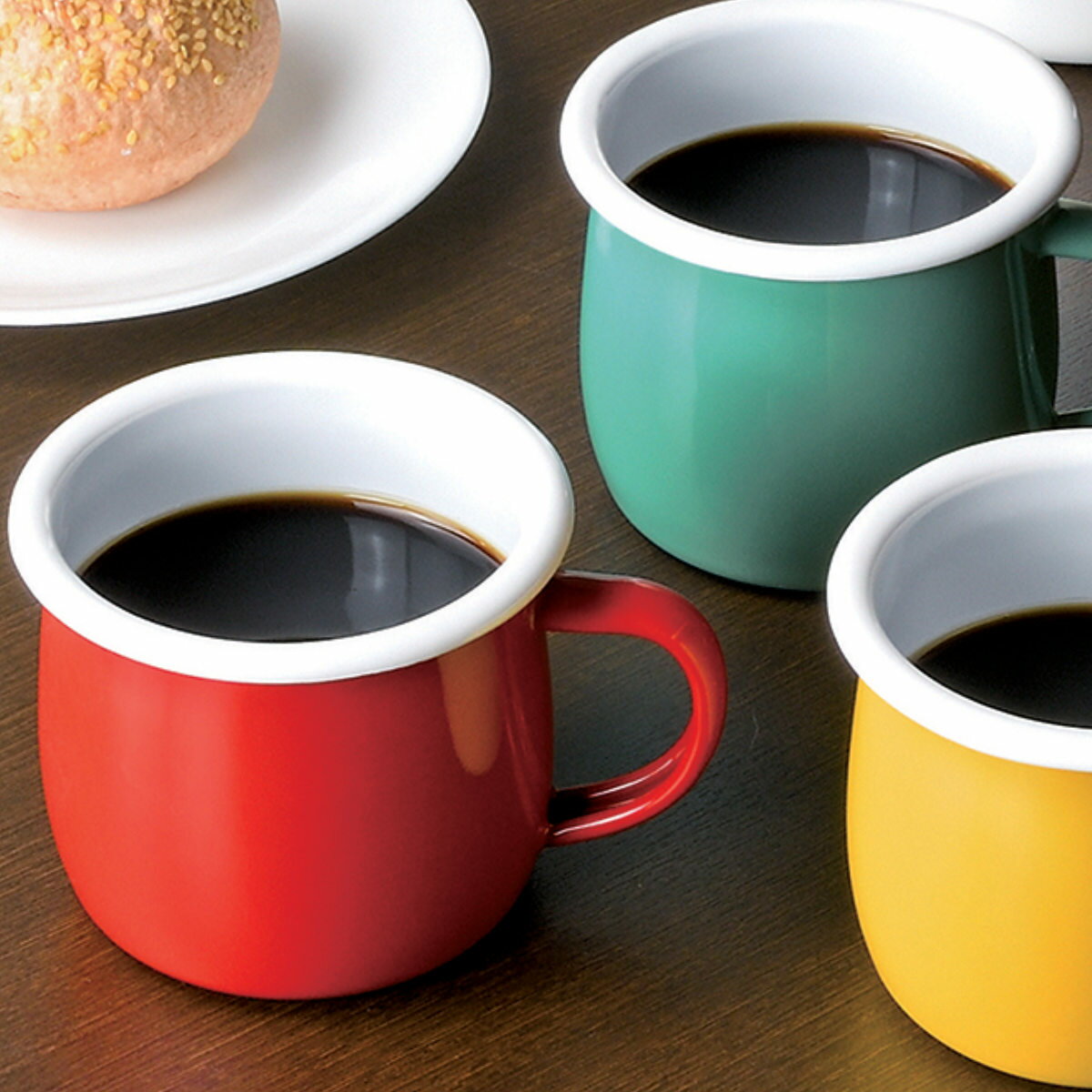 マグカップ 400ml ホーロー プチっと 樽型 （ ホーロー製 琺瑯製 コップ カップ マグ アウトドア キャンプ 保温性 軽い 軽量 持ち運び 丈夫 耐久性 お手入れ 簡単 おしゃれ ） 【3980円以上送料無料】