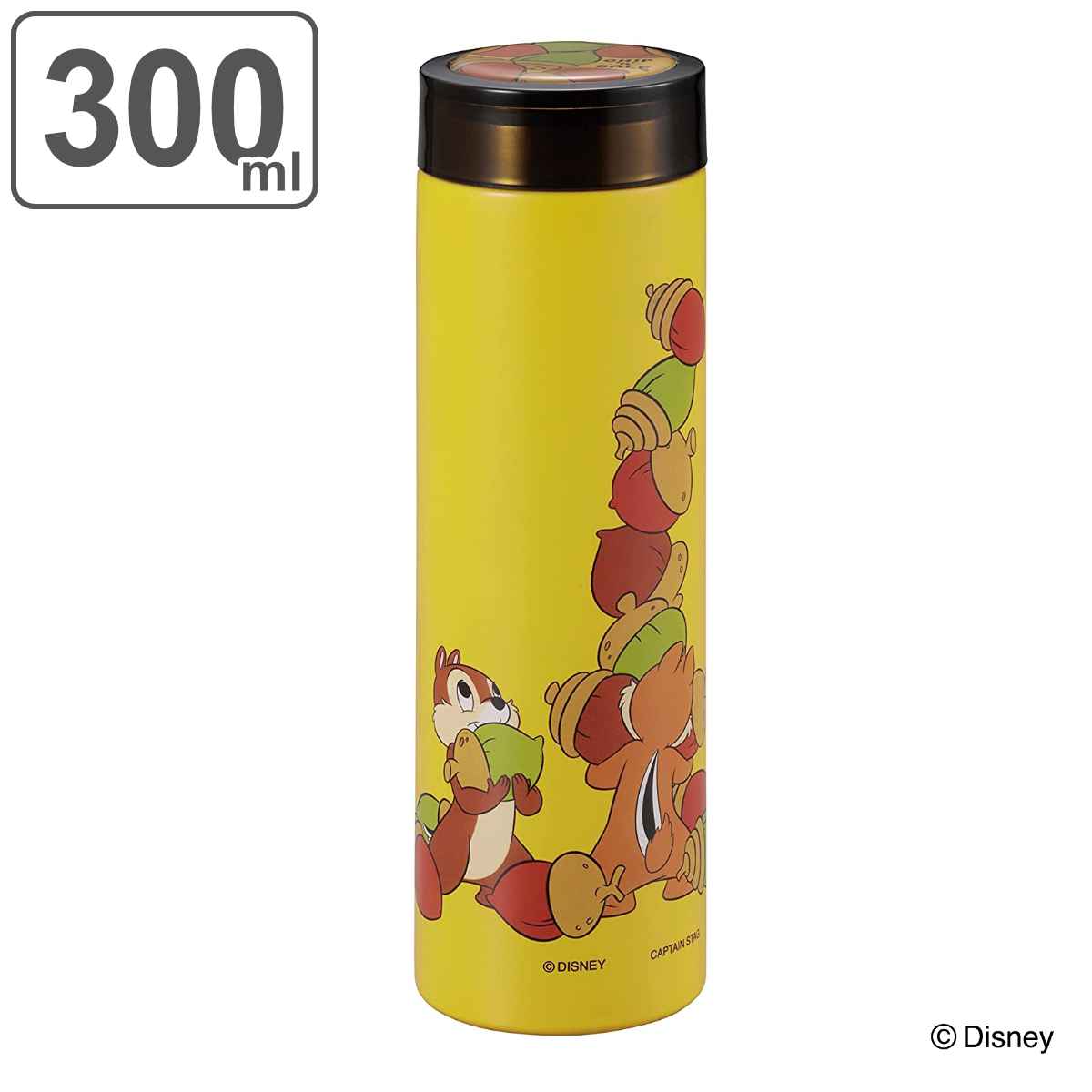 【セール期間中最大100％ポイントバック】 水筒 300ml ディズニー スマートパーソナルボトル チップ＆デール どんぐり （ チップ デール 直飲み 保温 保冷 ステンレスボトル マグボトル 直のみ ミニ コンパクト スリム マグ ボトル すいとう ） 【3980円以上送料無料】のサムネイル