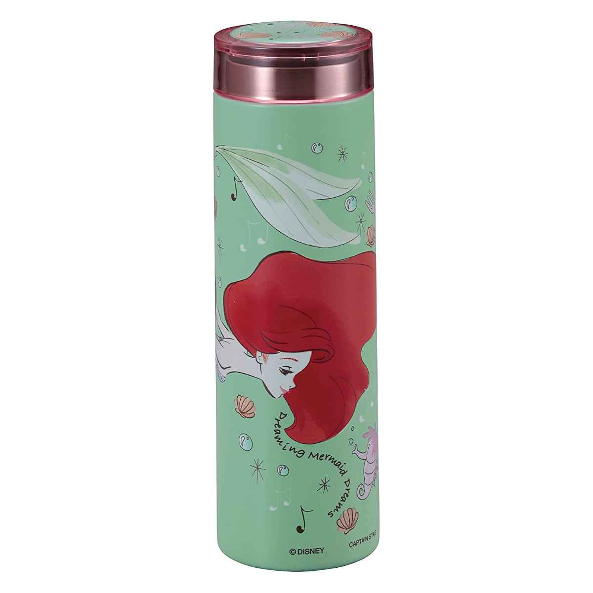 水筒 300ml ディズニー スマートパーソナルボトル リトル・マーメイド アリエル ドリーム （ リトルマーメイド 直飲み 保温 保冷 ステンレスボトル 直のみ マグボトル ミニ コンパクト スリム マグ ボトル すいとう ） 【3980円以上送料無料】