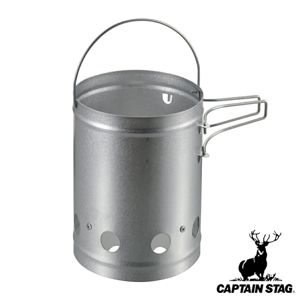 火起こし器 キャプテンスタッグ （ CAPTAIN STAG 火起こし 炭 炭火起こし 折りたたみ 大容量 簡単 火おこし 炭おこし スターター 着火 丸型 木炭 BBQ バーベキュー キャンプ用品 アウトドア ）【3980円以上送料無料】