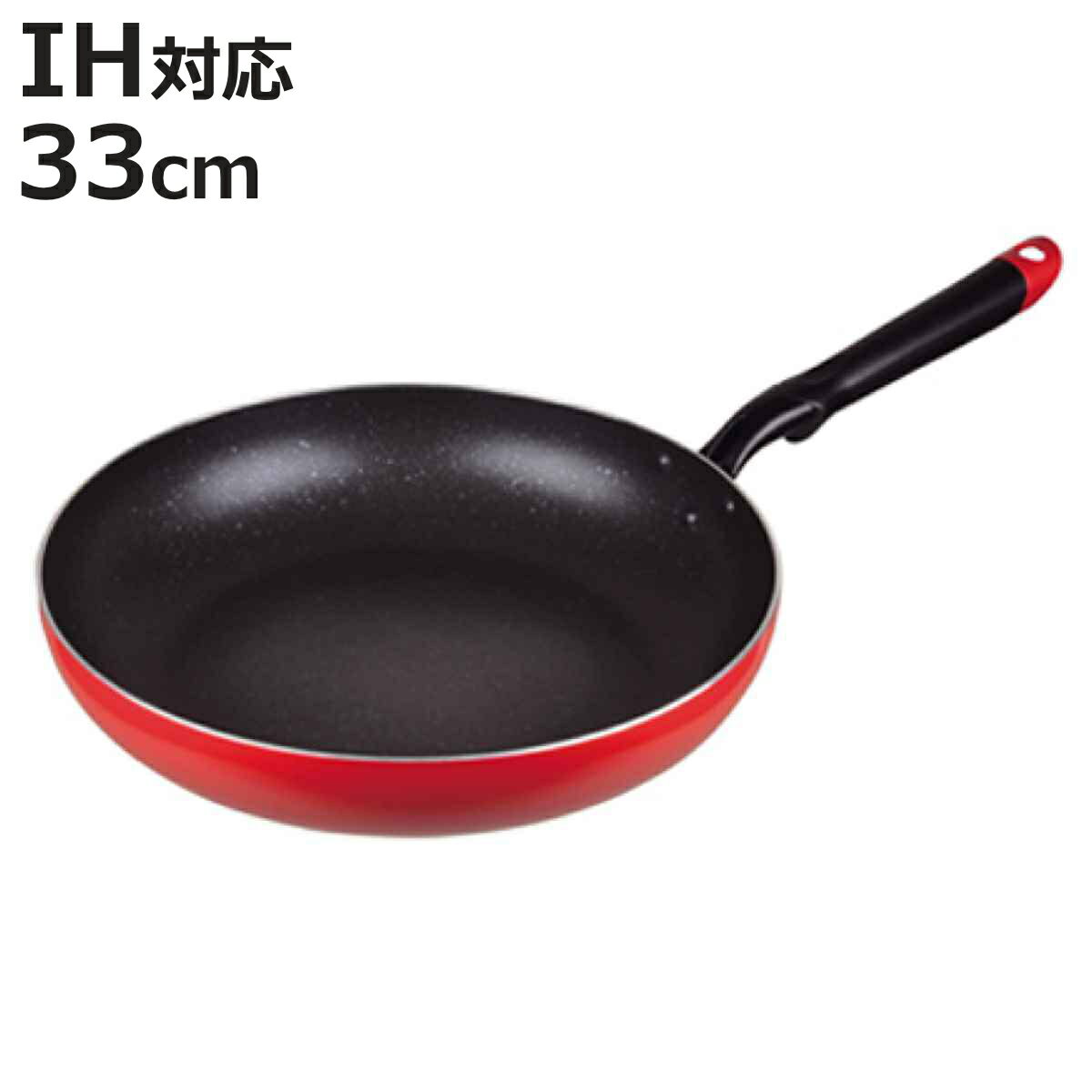 フライパン 33cm IH対応 超ビッグ マーブルダイヤモンドコート （ ガス火 IH 対応 浅型フ
