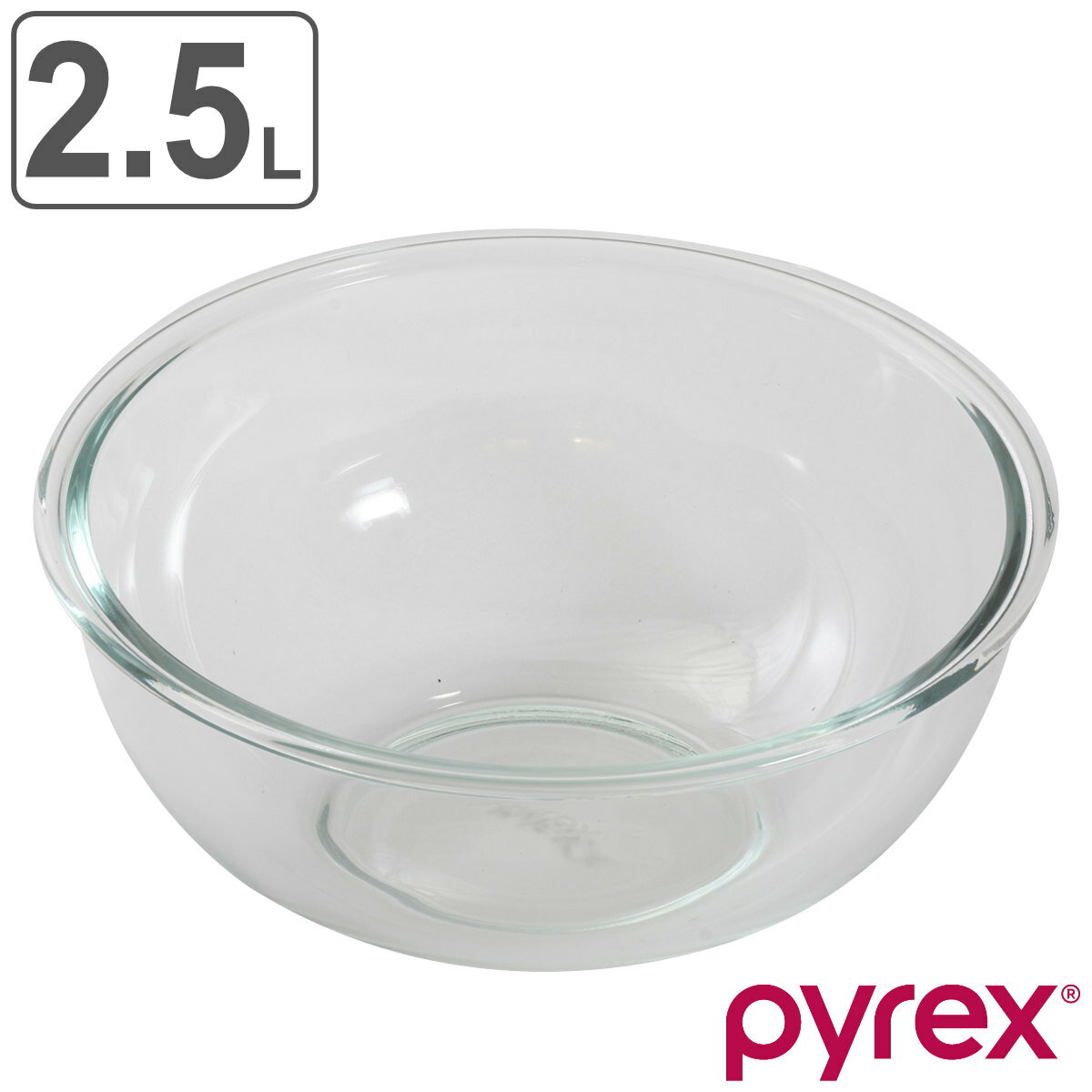 PYREX ボウル 2.5L 耐熱ガラス パイレックス （ 強化ガラス ガラスボウル ガラス容器 ガラス 容器 耐熱 耐熱ボウル 調理用ボール 調理用ボウル 電子レンジ対応 オーブン対応 冷凍庫対応 食洗機対応 下ごしらえ キッチンツール ）【3980円以上送料無料】のサムネイル