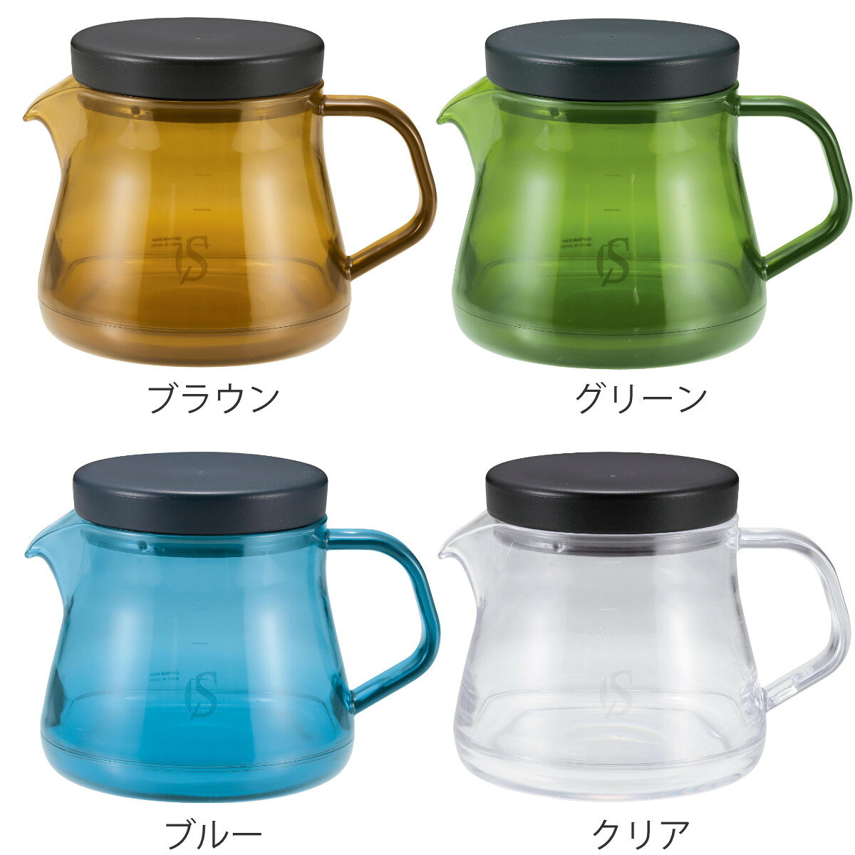 コーヒーサーバー 400ml キャプテンスタッグ CS Forest Cafe トライタン プラスチック （ CAPTAIN STAG 食洗機対応 電子レンジ対応 コーヒー サーバー 軽い 割れない キャンプ プラスチック製 持ち運び 目盛り付き おしゃれ ） 【3980円以上送料無料】 colorfulbox-10148532 お弁当グッズのカラフルボックス サンプル画像2