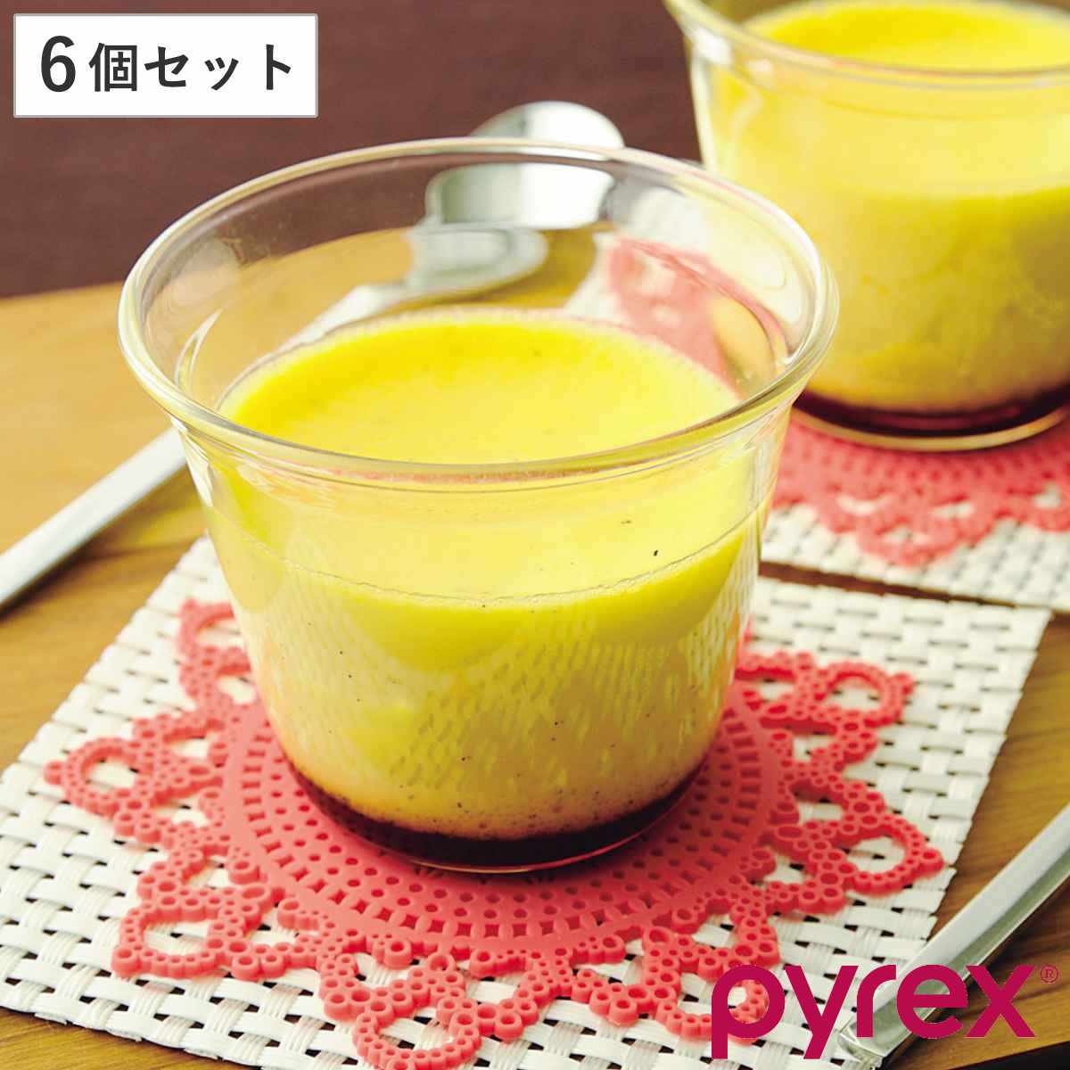 プリンカップ 6個セット 80ml PYLEX パイレックス 耐熱ガラス （ 食洗機対応 電子レンジ対応 オーブン対応 デザートカップ ココット 製菓道具 プリン カップ 容器 耐熱 ガラス プリン型 デザート ゼリー おしゃれ ） 【3980円以上送料無料】のサムネイル