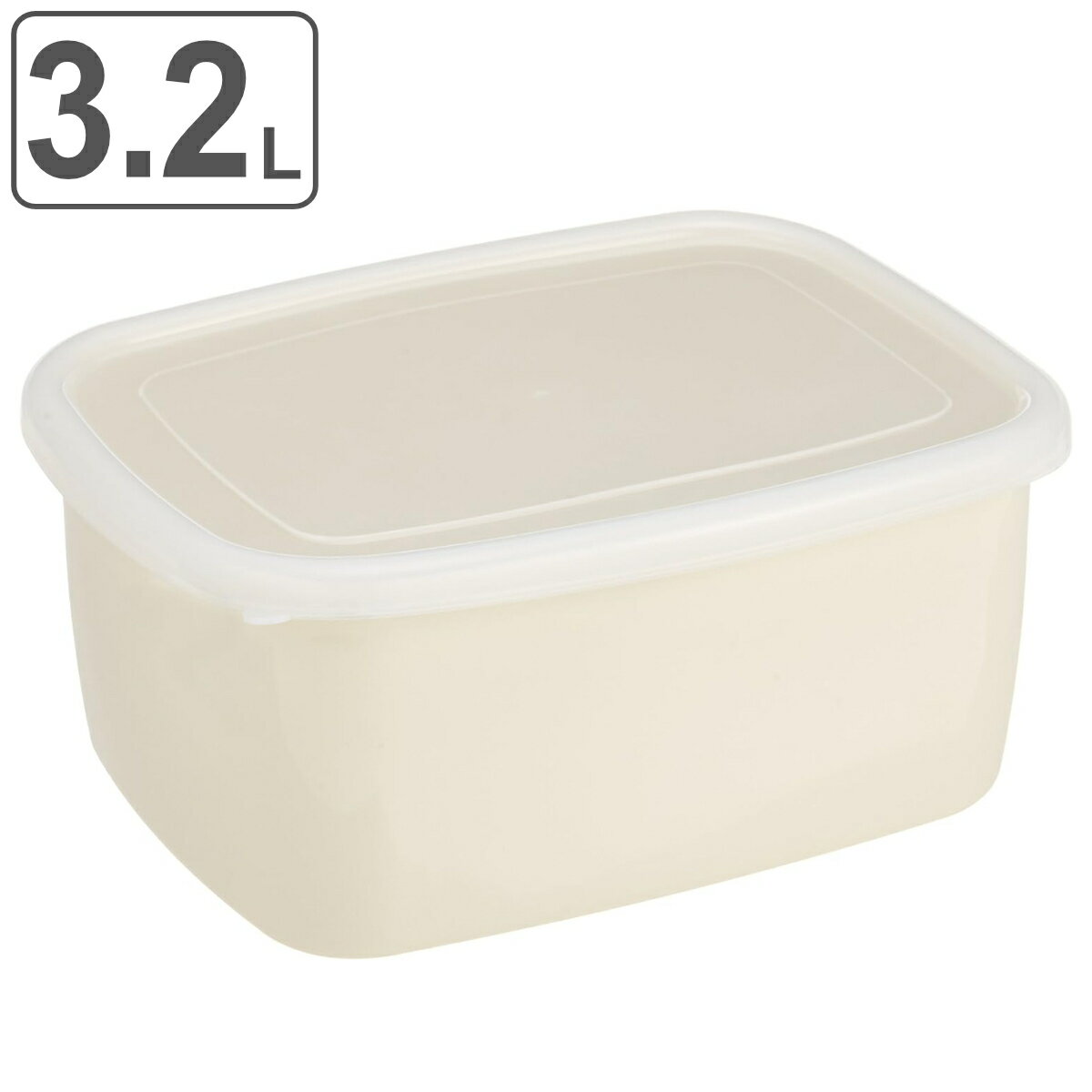 保存容器 3.2L ストリーム ホーロー角型ストックポット 22×16.5cm （ ホーロー 漬物容
