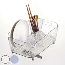 水切りラック アクリア 水切りバスケットセット ( アクリル 水切りバスケット 水切りかご 水切りカゴ 水切り ラック バスケット かご 洗い桶 シンク上 水が...