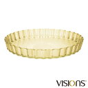 パイ皿 27cm VISIONS 耐熱ガラス ( 食洗機対応 電子レンジ対応 オーブン対応 耐熱皿 オーブンウェア 食器 皿 パイ キッシュ オーブン料理 調理 時短 製菓 デザート おしゃれ )【3980円以上送料無料】