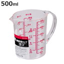 計量カップ 500ml 耐熱 電子レンジ対応 ENJOY KITCHEN ( 取っ手付き 熱湯 耐熱メジャーカップ 耐熱計量カップ 計量器具 プラスチック 目盛...