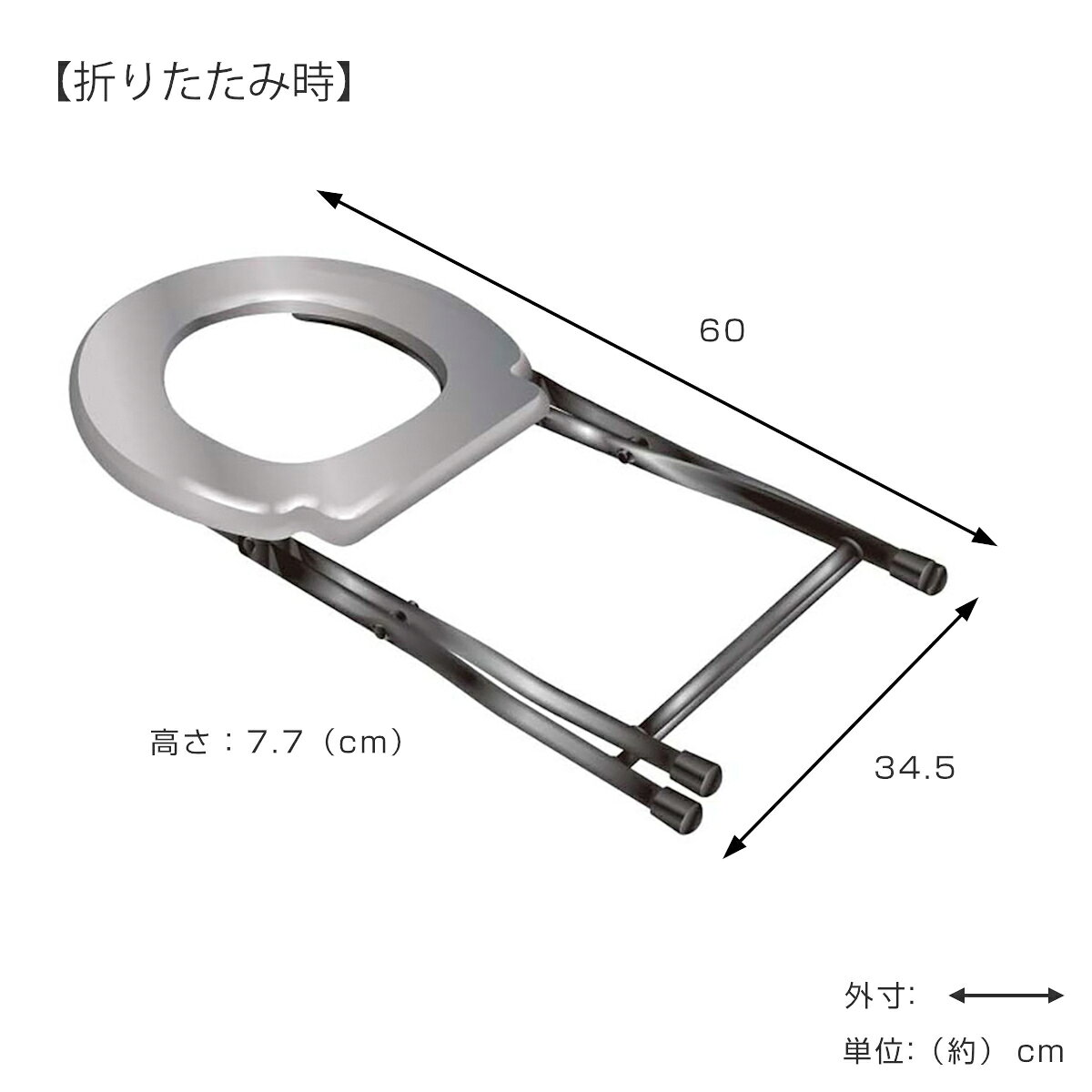 簡易トイレ 非常用 折りたたみ 本体のみ 防災 アウトドア （ 携帯 災害用トイレ 非常用トイレ 災害用品 防災グッズ 災害 簡易 持ち運び 折り畳み コンパクト 防災用トイレ 災害時 緊急時 ）【3980円以上送料無料】 colorfulbox-10173645 お弁当グッズのカラフルボックス サンプル画像3