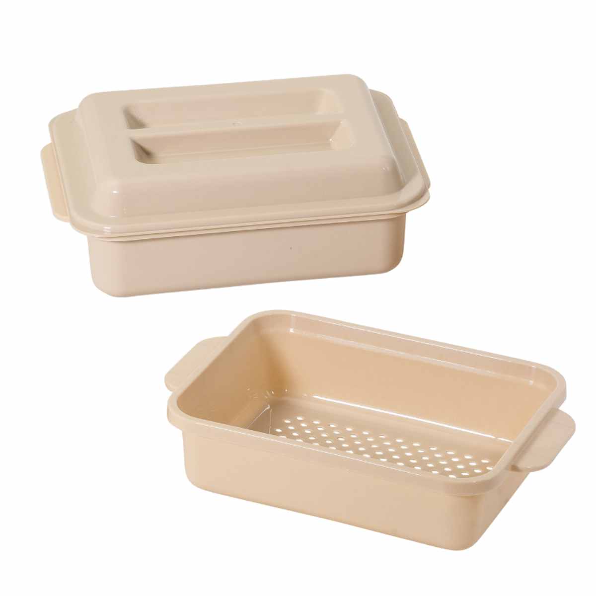 温野菜メーカー 電子レンジ調理器 （ 蒸し器 蒸し野菜 レンジ調理器 角型 食洗機対応 電子レンジ料理 電子レンジ調理 簡単調理 火を使わない 蒸し皿 四角 時短調理 日本製 ）【3980円以上送料無料】 colorfulbox-10179449 お弁当グッズのカラフルボックス サンプル画像2