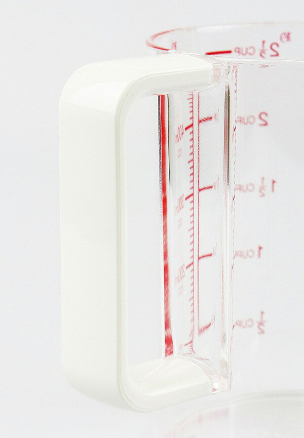 計量カップ 耐熱 500ml プラスチック製 目盛付き （ 計量器具 メジャーカップ キッチン用品 調理器具 キッチンツール 調理用品 台所用品 耐熱計量カップ 0.5L ）【3980円以上送料無料】 colorfulbox-10049927 お弁当グッズのカラフルボックス サンプル画像2