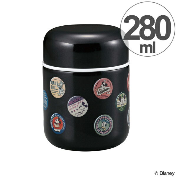 保温弁当箱 スープポット 280ml 真空二重構造 ミッキーフレンズ （ デリカポット お弁当箱 スープジャー キャラクター 保温 保冷 ランチポット ランチジャー ランチボックス 弁当箱 ）【3980円以上送料無料】のサムネイル