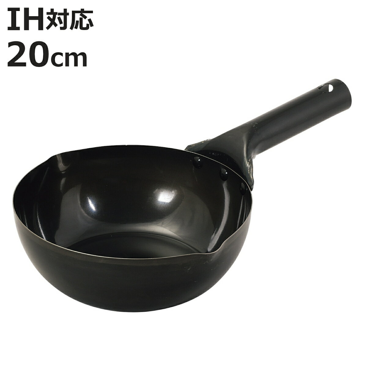 Other - 鉄フライパン 20cm 深型 IH対応 鉄炎の技 日本製 極深いため鍋 （ ガス火対応 鉄製フライパン 鉄のフライパン 炒め鍋 20センチ 揚げ鍋 いため鍋 片手鍋 シリコン塗装 鉄製調理器具 ）【3980円以上送料無料】