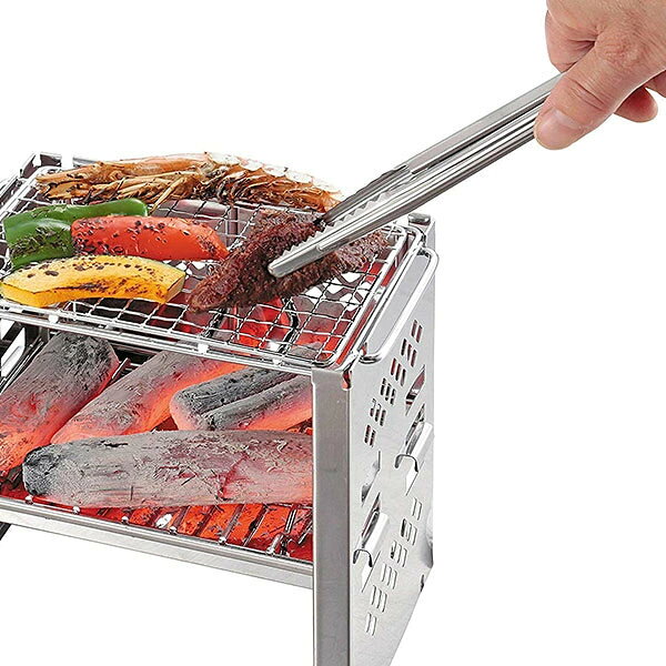 トング スリムトング キャプテンスタッグ CAPTAIN STAG （ ステンレストング 25cm ステンレス製 スリム コンパクト キッチンツール キッチン用品 調理器具 アウトドア キャンプ 炭 焼肉 CAPTAINSTAG ）【3980円以上送料無料】 colorfulbox-10088561 お弁当グッズのカラフルボックス サンプル画像3