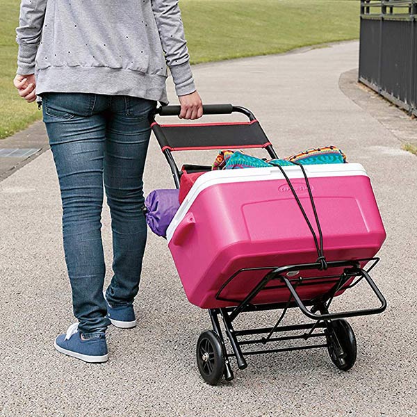 キャリーカート チェアキャリー 2WAY 椅子 ゴムバンド付き （ 送料無料 折りたたみ アウトドア 荷物運び キャプテンスタッグ CS CAPTAIN STAG 折りたたみ式 荷物 運ぶ カート キャスター イス ） 【3980円以上送料無料】 colorfulbox-10067834 お弁当グッズのカラフルボックス サンプル画像3