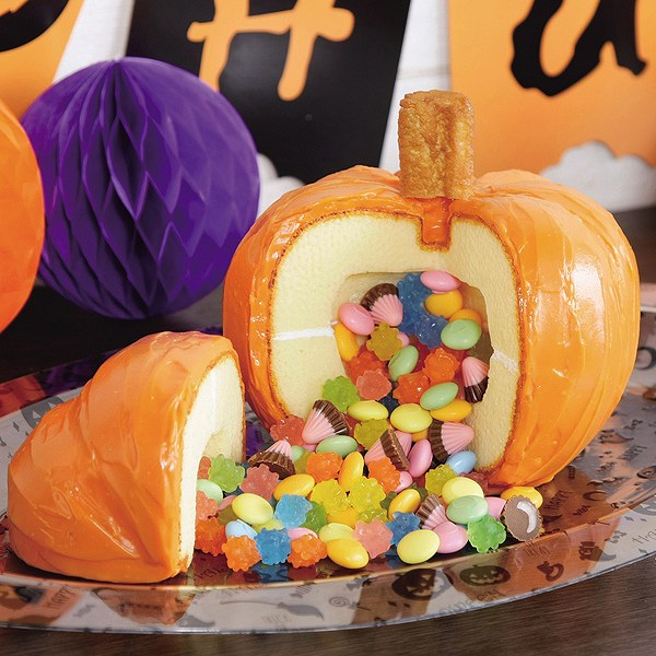 ケーキ型 かぼちゃ シリコン製 ハロウィン レッツハローウィン （ ピニャータケーキ くす玉ケーキ 手作り ギミックケーキ 型 かぼちゃ型 サプライズ ケーキ ホームパーティ イベント ケーキ作り ） 【3980円以上送料無料】のサムネイル