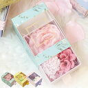 入浴剤 メルシーボンジョルネミニボックス 花のカタチの入浴剤 Q-FLA ( お風呂 温浴 風呂 リラックス プレゼント 花 石けんの香 ギフト バスグッズ バス用品 入浴 化粧箱 ボックス )【3980円以上送料無料】