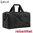 ボストンバッグ ライゼンタール ALLROUNDER L RHOMBUS BLACK （ トラベルバッグ レディース 旅行 ショルダーベルト付き がま口 旅行バッグ 2泊 3泊 メンズ ブラック 黒 おしゃれ 大容量 30L ）【3980円以上送料無料】