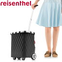 ショッピングカート ライゼンタール CARRYCRUISER RHOMBUS BLACK ( 40L 買い物カート 頑丈 大容量 ブラック 2輪 黒 キャリーカート 伸縮ハンドル ショルダーベルト アウトドア おしゃれ )【3980円以上送料無料】