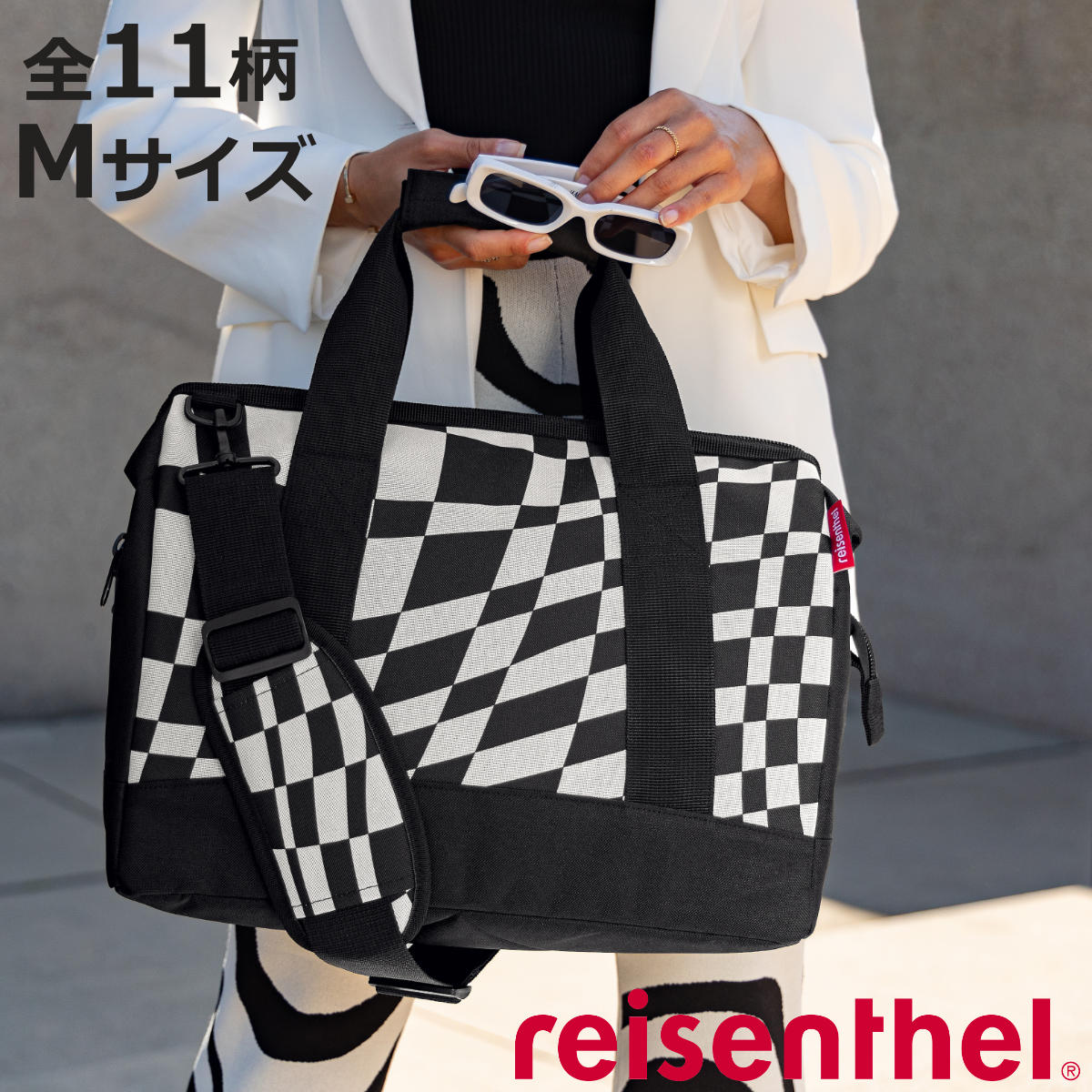 バッグ reisenthel ボストンバッグ ALLROUNDER M （ かばん オールラウンダー トラベルバッグ レディース 旅行 ショルダーベルト付き がま口 旅行バッグ ジム 1泊 2泊 メンズ おしゃれ 大きく開く ジムバッグ 鞄 ）