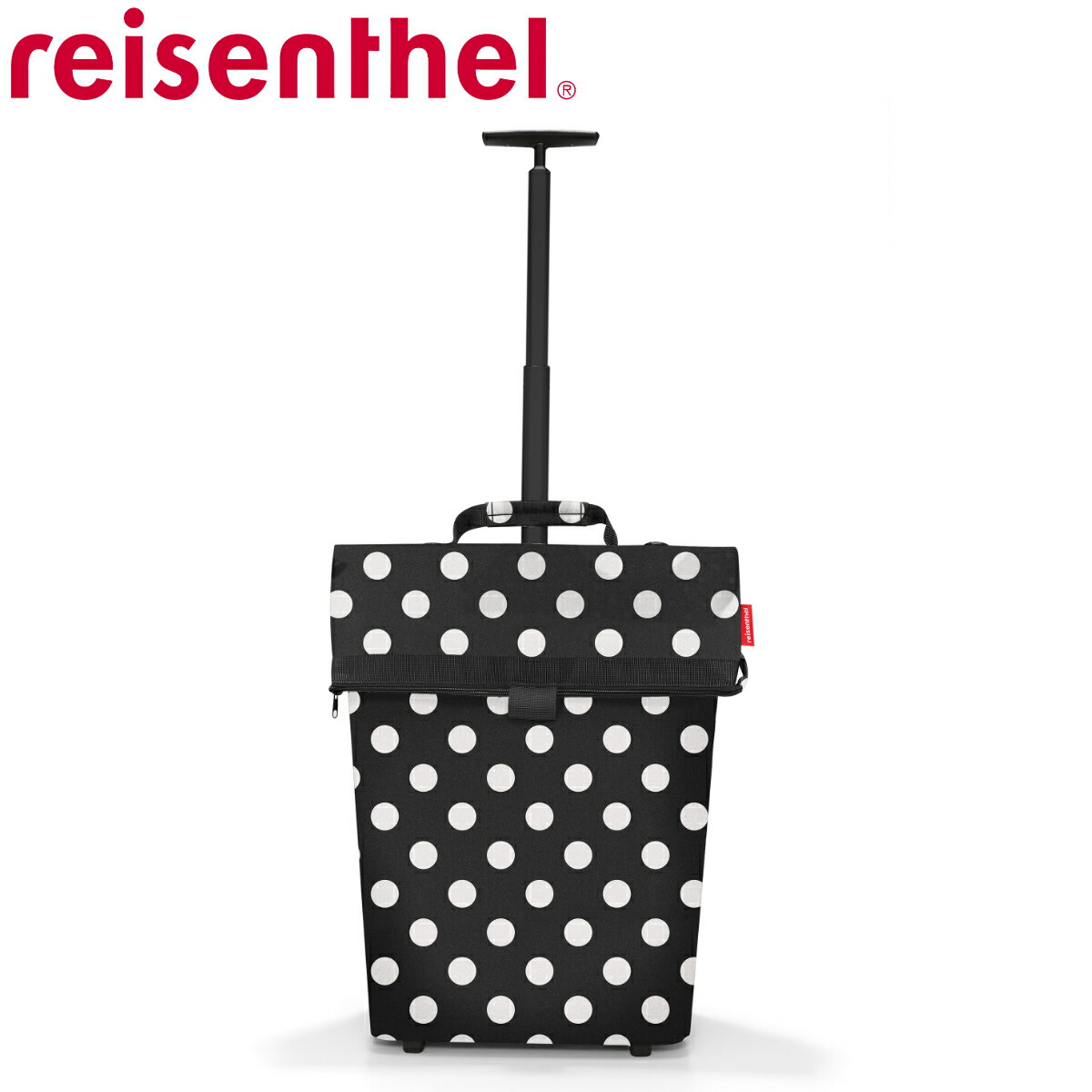 ショッピングカート reisenthel TROLLEY M FRAME DOTS WHITE （ 買い物カート トローリー カート キャリーカート 2輪 43L 大容量 ハンドル 持ち手 伸縮 キャスター付き 買い物 旅行 ）【3980円以上送料無料】