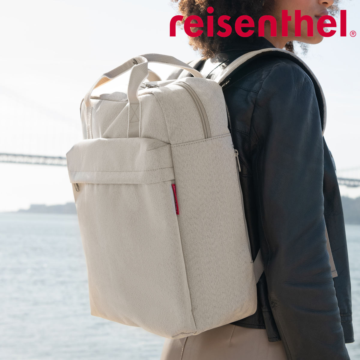 å reisenthel ALLDAY BACKPACK M HERRINGBONESAND  饤󥿡 åå Х...