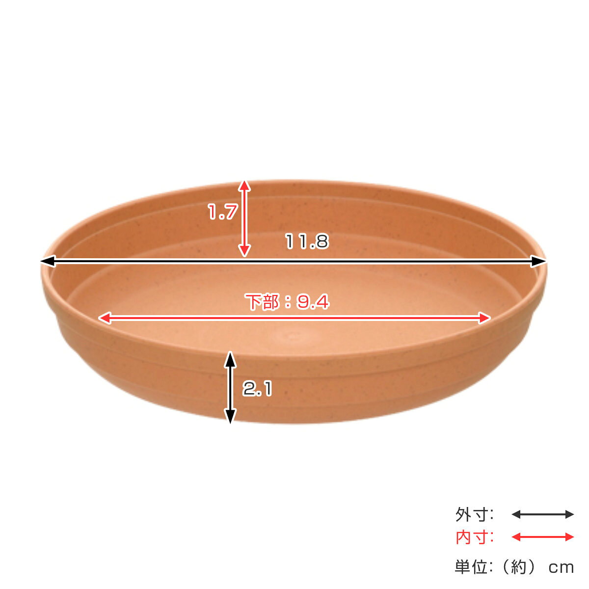 受け皿 ひよっこ プレート 4号 （ 鉢皿 鉢受け皿 植木鉢受け皿 受皿 ポットプレート 4号鉢観葉植物 4号用 アップサイクル 卵の殻 エコ サステナブル おしゃれ シンプル かわいい 割れにくい 室内 ベランダ ガーデニング 園芸用品 ）【3980円以上送料無料】 colorfulbox-10207618 お弁当グッズのカラフルボックス サンプル画像2
