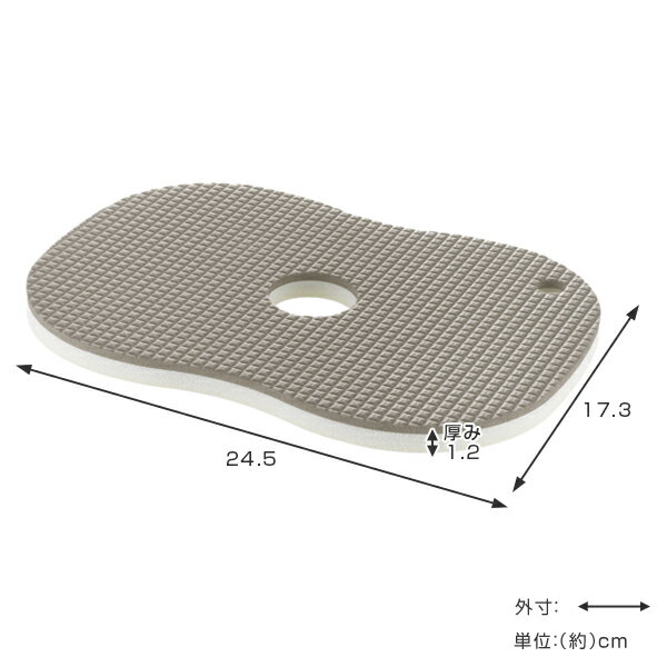 ソフトマット 風呂椅子クッション 腰かけソフトマット （ クッション マット 風呂 座面マット 浴室マット 風呂椅子 風呂イス バスチェア 用 吸着加工 ずれない 水切り穴 バスグッズ 風呂用品 日本製 国産 ）【3980円以上送料無料】