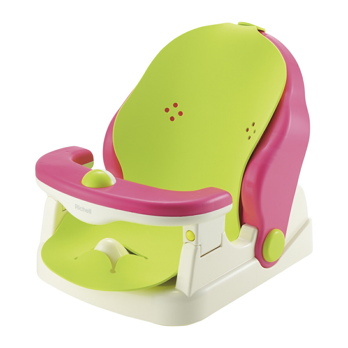 ベビー バスチェア マット付 R リクライニング おもちゃ付き （ リッチェル ベビーバスチェア お風呂 寝かせて洗える 浴室内 乳児 赤ちゃん ベビーチェア お風呂用 イス ワンオペ ベビー用 ベビーケア 出産準備 ）【3980円以上送料無料】 2