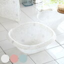 湯桶 フィルロシュシュ 角型 ( 湯おけ 洗面器 風呂おけ おけ 手おけ 手桶 ウォッシュボール 花 花柄 角 ハンドペイル バスボウル せんめんき バス用品 ...