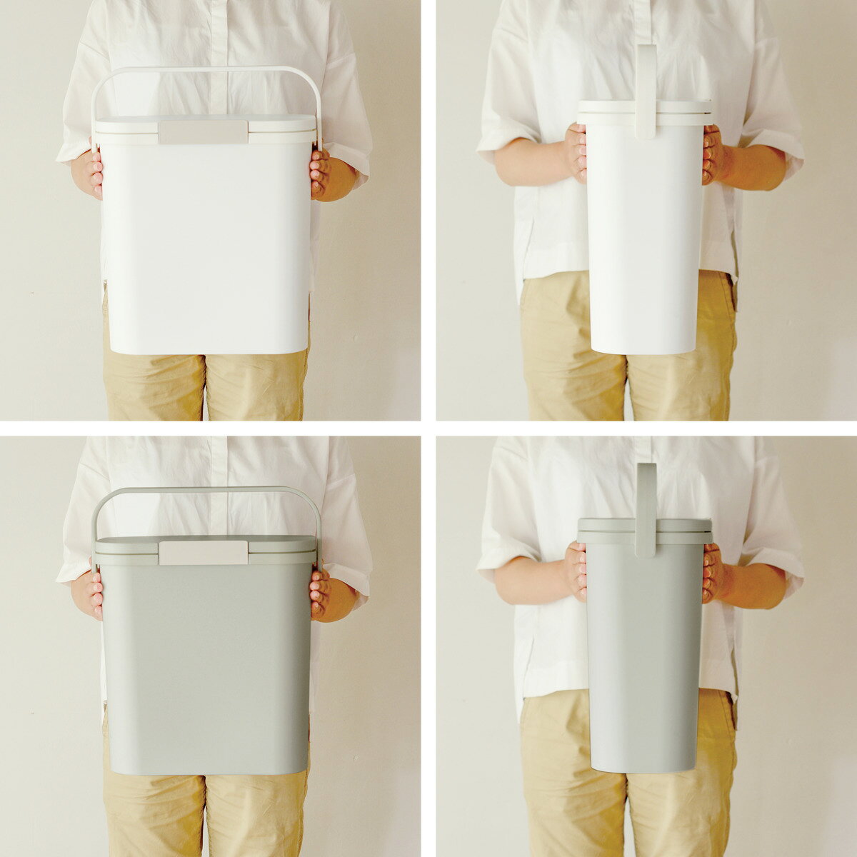 ゴミ箱 運べる防臭ペール 10L パッキン付 （ ごみ箱 10リットル ふた付き 持ち運び ニオイ ペット 赤ちゃん おむつ 分別 防臭 オムツ 生ゴミ コンパクト 小さい 臭わない ）【3980円以上送料無料】 colorfulbox-10081496 お弁当グッズのカラフルボックス サンプル画像3
