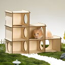 ケージ 小動物 ミオファン DIYハウス シックスルーム ハムスター 鳥 ペット ( MewooFun 小動物用ハウス ハムスターハウス 遊び場 小動物用 リス...
