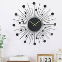 掛け時計 メテオシャワー アプリクス 直径50cm ( 時計 壁掛け時計 ウォールクロック アナログ 壁 かけ時計 掛時計 連続秒針 静か 単三電池 黒 とけい...