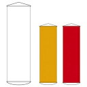 懸垂幕 白無地 150x45cm ナイロンターポリン製 ( 安全用品 垂れ幕 標語 )【3980円以上送料無料】