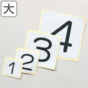数字表示ステッカー 5枚1組 80mm角 大 アルミ 日本製 ( ステッカー シール 数字 8cm 表示ステッカー 粘着 標識 番号 番号札 ふだ 業務用 管理...