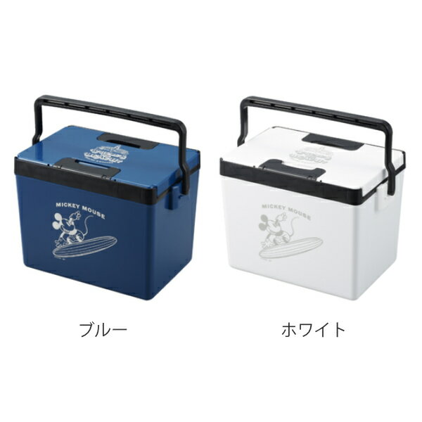 クーラーボックス ハードタイプ 両開き ミッキーマウス 12L UMI （ クーラーBOX アウトドア BBQ 12リットル 保冷 クーラーバッグ アウトドア用品 キャラクター ミッキー かわいい おしゃれ ホワイト ）【3980円以上送料無料】