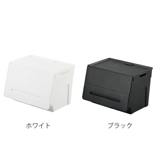 収納ケース フタ付き 前開き ビッグエル 幅44.5×奥行34×高さ31cm （ 収納ボックス ...