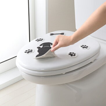 消臭シート 吸着トイレの消臭シート はがせる消臭シート おすわりイヌ 日本製 ( トイレ 臭い取り 貼ってはがせる シート 消臭ステッカー 消臭 カテキン トイレタンク 便フタ シール デコ トイレ用品 犬 イヌ )【3980円以上送料無料】