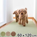 ペットマット ペット用 床保護マット 60×120cm 滑り止め 犬 猫 サンコー ( ペット マット タイルマット 洗える 撥水 消臭 ズレない 床保護 日本製 置くだけ 吸着 床暖房対応 滑りにくい 負担軽減 厚さ4mm おくだけ吸着 )【3980円以上送料無料】
