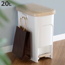 ゴミ箱 20L ペダルペール ( 20 リットル 20l ふた付き キッチン ごみ箱 ペダル式 分別 袋止め フック 横開き ポリ袋 レジ袋 フタ 取り外し可能...