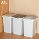 ゴミ箱 33L 連結 屋外 屋内 ( ごみ箱 33リットル 屋外用 ふた付き 分別連結式 ロック式 袋止め付き 洗える 角型 大きい ペットボトル カン ビン ...