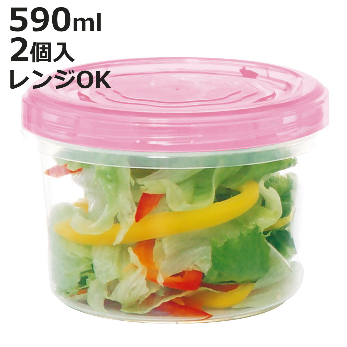 保存容器 590ml エブリーパック NO.3 浅型 2個入り （ 食品保存容器 プラスチック容器 フードストッカ..