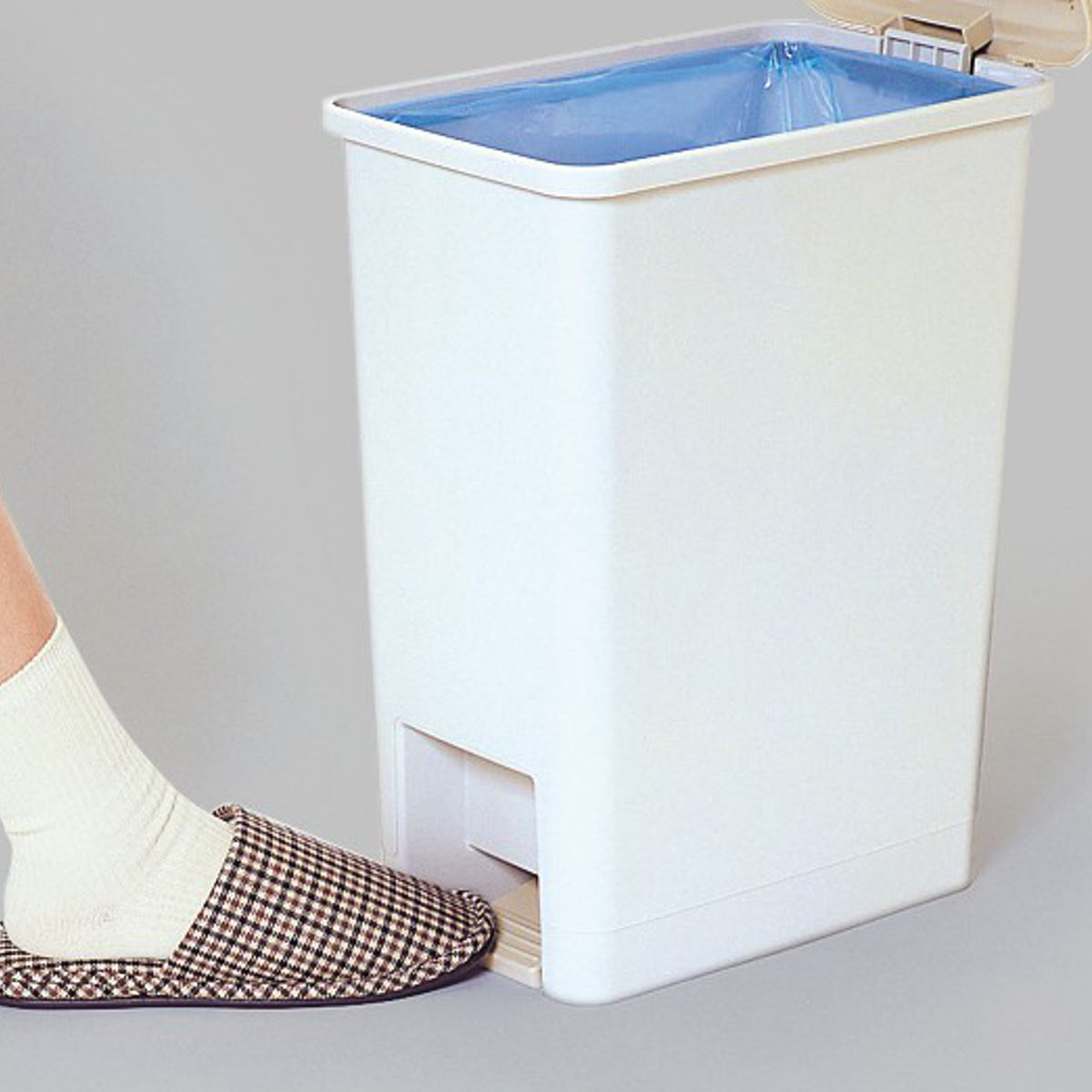 ゴミ箱 25L ペダルペール スリム ( ごみ箱 25リットル ペダル式 省スペース ふた付き 分別 キッチン 袋止め付き 縦型 )【3980円以上送料無料】 [2]