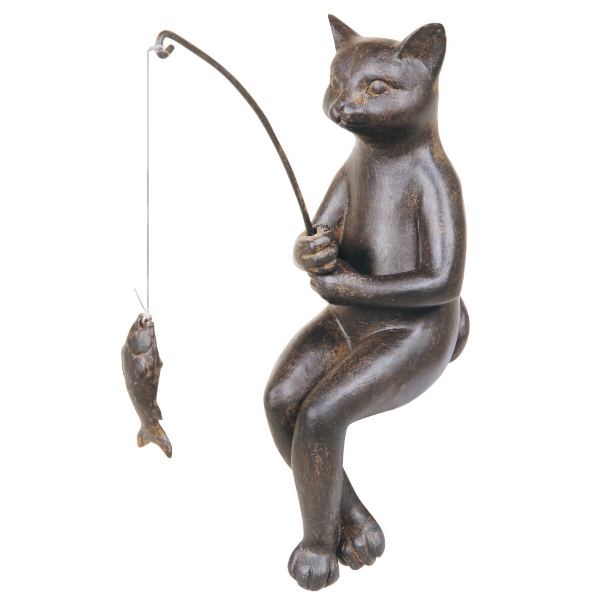 オブジェ フィッシング ねこ 11040 （ 置物 オーナメント 猫 ネコ インテリア ミニ 猫グッズ おしゃれ ..