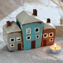オブジェ Candle house 29200 ( キャンドルホルダー キャンドルスタンド キャンドルハウス 家 お家 ハウス 陶器 キャンドル ろうそく スタンド 置き物 ガーデン 雑貨 インテリア ロウソク立て ろうそく立て ディスプレイ ) 【3980円以上送料無料】(3)