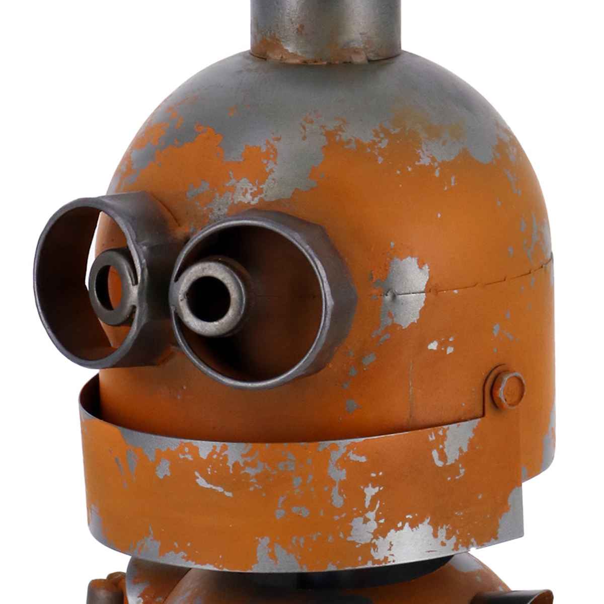オーナメント ロボット オレンジ （ 置物 オブジェ ガーデンオーナメント 庭 イン...