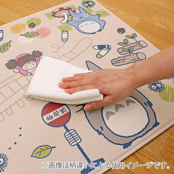 キッチンマット 45×120cm 魔女の宅急便 拭ける PVCマット 花のまち （ PVC 45cm 12...