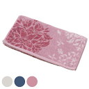 タオル DECORMUSEEプレシャス トイレタオル 約34×75cm ( フェイスタオル 手拭きタオル ハンドタオル ジャガード織 綿100 日本製 トイレ用タオル 34×75 コットン 汗拭き 花柄 紋章柄 ブルーグレー ネイビーブルー ピンク )【3980円以上送料無料】