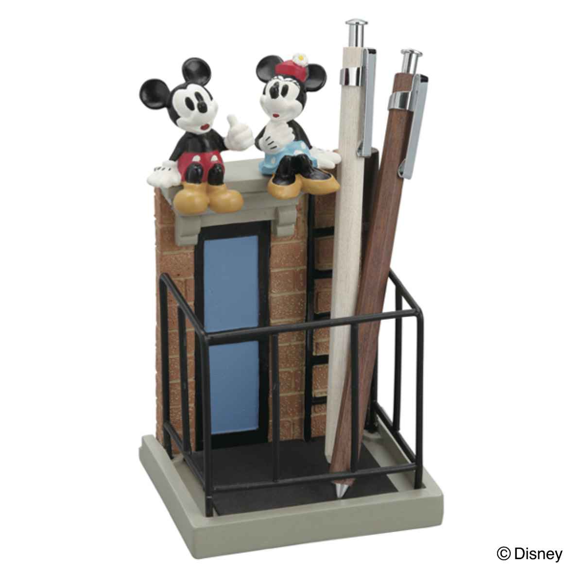 ステーショナリースタンド ミッキー＆ミニー （ 文房具 ステーショナリー 収納 ディズニー Disney ミッキー ミニー ミッキーマウス ミニーマウス デスク収納 整理 小物収納 机上整理 鉛筆立て 卓上収納 かわいい インテリア 雑貨 ） 【3980円以上送料無料】